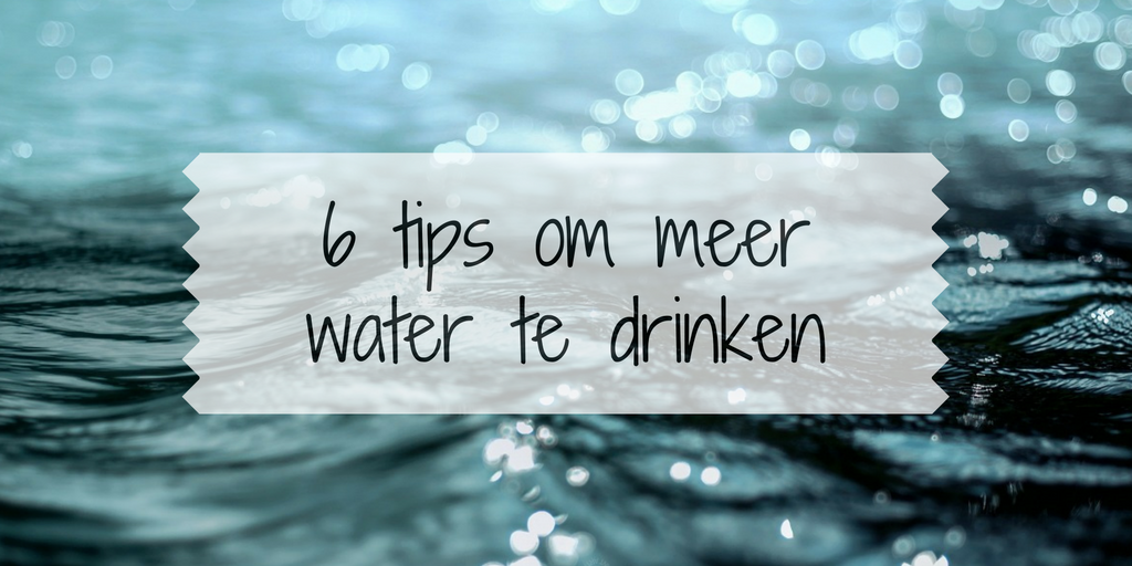 6 tips om meer water te drinken